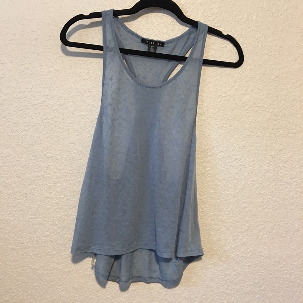 Racerback Bozzolo Tank with Low Sides